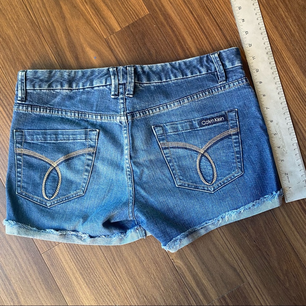 Calvin Klein cuffed jean shorts
